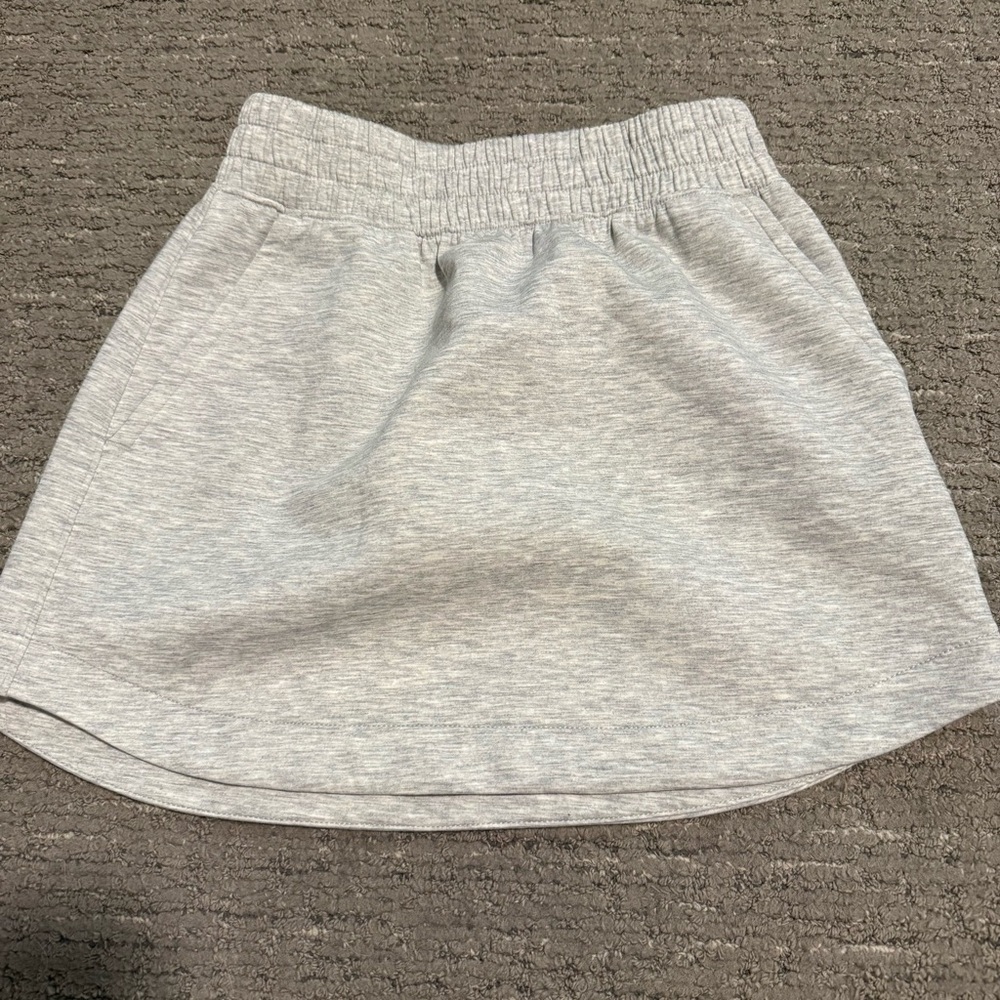 Abercrombie & Fitch Light Gray Mini Skirt YPB neoknit unlined